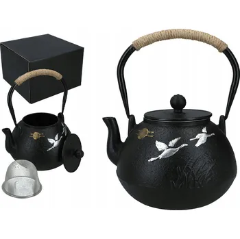 Konvice na čaj Litinová konvička s smaltovanou vložkou.