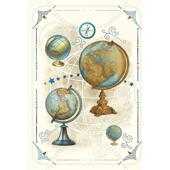 Přáníčka Přání K Narozeninám, Sváteční Karty 12x18 cm + obálka Globusy