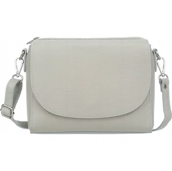 Kabelka Vera Pelle kabelka z pravé lícové kůže šedá