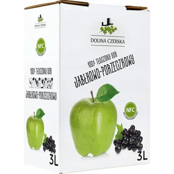 Jablečno-rybízová šťáva 3L NFC Dolina Czerska jablko černý rybíz