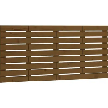 Čelo postele, medově hnědá, 146 x 3 x 63 cm, masivní borovicové dřevo