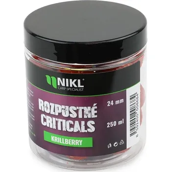 Nikl Rozpustné Criticals Boilie Krill Berry 250 ml - 18 mm