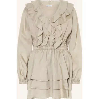 Dámské šaty Mrs & Hugs Dámské Šaty S Volány, olivová, 40