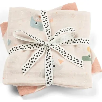 látková plena DONE BY DEER Mušelínové plenky Celebration 2ks růžové