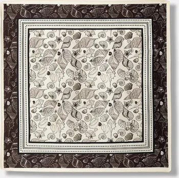 Šátek Hedvábný šátek Answear.LAB WY.1G.cjk hnědá 88X, vel. ONE SIZE