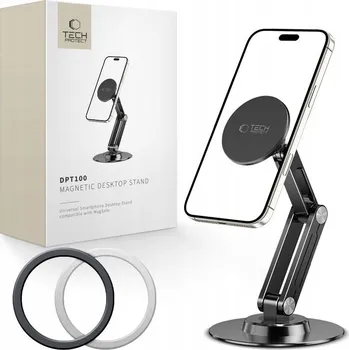 TECH-PROTECT DPT100 UNIVERZÁLNÍ MAGNETICKÝ STOJÁNEK NA TELEFON MAGSAFE NA STŮL ČERNÝ