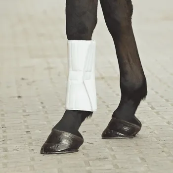 Jezdectví BUSSE Podložky pod bandáže Klett BUSSE, pár, bílé 28x36 cm