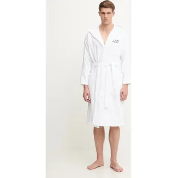 Dámský župan Bavlněný župan EA7 Emporio Armani AF14014.7M000441 bílá 00X, vel. L