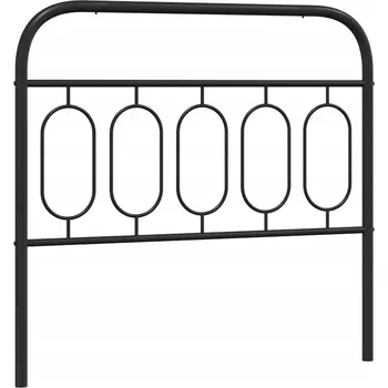 Kovové čelo, černé, 107 cm