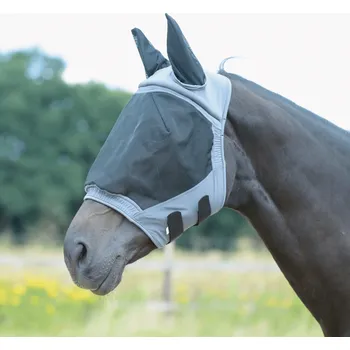 Sport BUSSE Maska proti hmyzu Fly Buckler II BUSSE, s ochranou uší, grey MINI SHETTY