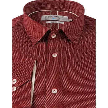 FERATT Pánská košile SABRIN SLIM vínová Velikost: L