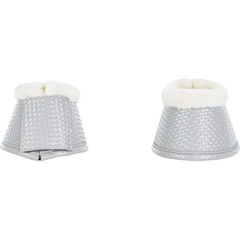 Jezdectví BUSSE Zvony Braided-Plush BUSSE, s beránkem, pár, grey S