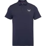 Pánské polo triko CASTORE ESSENTIAL SS POLO M Tmavě modrá, Bílá