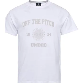 Pánské tričko Umbro COLLEGIATE GRAPHIC TEE XL Bílá, Šedá