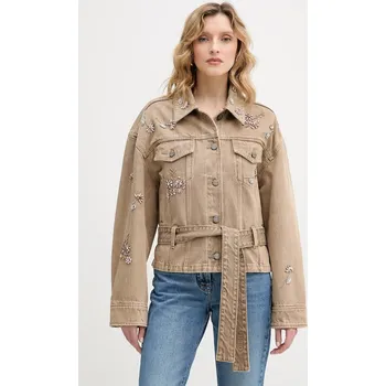 Dámská casual bunda Džínová bunda Pinko 106389.A37D béžová 80X, vel. XS