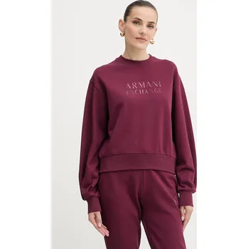 Dámská mikina Bavlněná mikina Armani Exchange XW000747.AF16114 burgundské 83X, vel. S