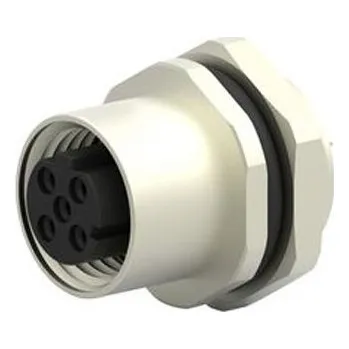 Elektrický konektor Kulatý konektor, počet kontaktů: 3, Přední montáž, velikost: M12 TE Connectivity, pohlaví kontaktu: Vnitřní, orientace