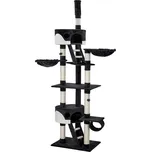 TecTake GmbH 401638 kočičí škrabadlo hansi 243-260cm - černá/bílá