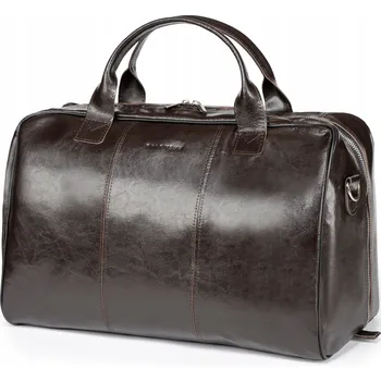 Kožená pánská cestovní taška víkendová sportovní ORLOVSKY L01 hnědá