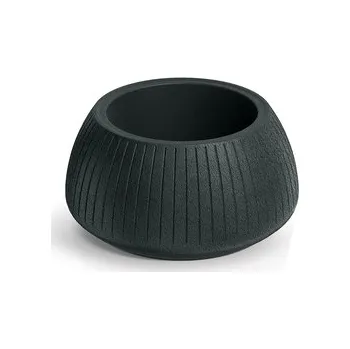 Květináč CORO BOWL 40 cm - barva: tmavě šedá