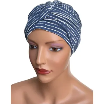 Čepice Eva Design turban bavlna vícebarevný, univerzální velikost