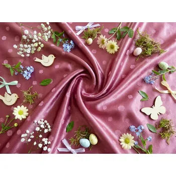 Velikonoční dekorace HEDVA ČESKÝ BROKÁT Odaska 163 SEDMIKRÁSKY vínová