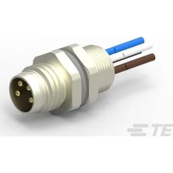 Elektrický konektor Kulatý konektor, počet kontaktů: 4, Přední montáž, velikost: M8 TE Connectivity, pohlaví kontaktu: Vnější, orientace