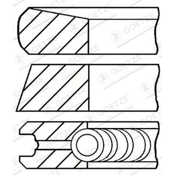 Motor automobilu Sada pístních kroužků GOETZE ENGINE 08-447400-00