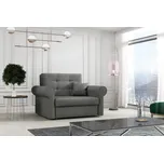 Praktické rozkládací křeslo FALCO Vivian Silver I, šedé, s úložným prostorem