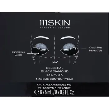 Pleťová maska 111Skin Celestial Black Diamond Eye Mask – Pleťová maska pod oči 8x6ml (48ml)