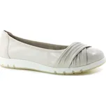 CAPRICE 9-22118-44 170 offwhite nappa, dámské baleríny vel.39 (Kožené baleríny šíře H na flexibilní podešvi)