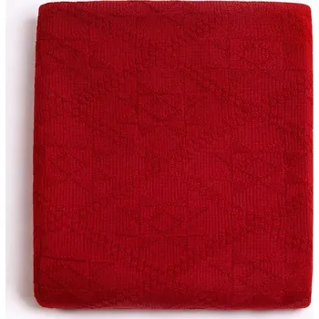 Přehoz na lůžko Vlněný přehoz Rosaa z jehněčí vlny, Red hebká
