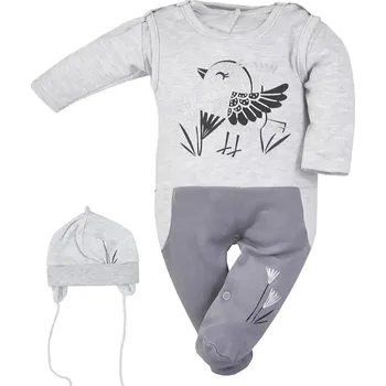 Kojenecká souprava Koala kojenecká souprava 3 ks dílná šedá velikost 80