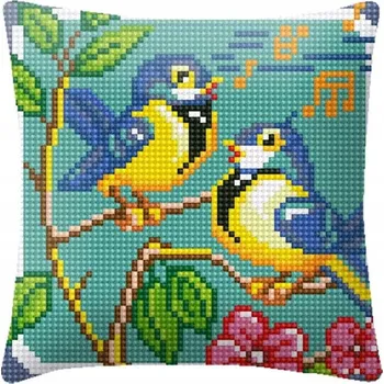 Obraz Plátno s potiskem pro křížkovou výšivku, motiv zvířata, 41 x 41 cm