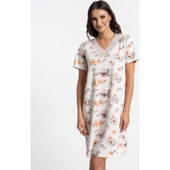 Dámská noční košile Noční košile Moraj PDK2600-011 Barva: Smetanová, Velikost: 5XL
