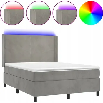 Postel Dřevěná manželská postel VidaXL 240x200 cm, vícebarevná