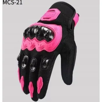 Moto rukavice ČERNÉ LETNÍ MOTOCYKLOVÉ RUKAVICE KRÁTKÉ DOTYKOVÉ PRO MOTORKU SKÚTR ČTYŘKOLKU M