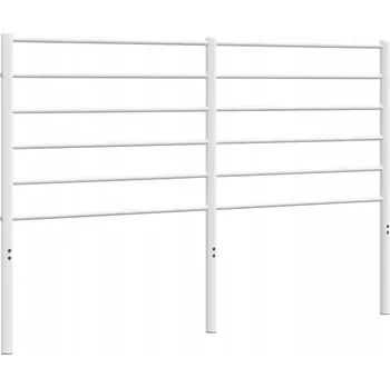 Ložnice Kovové čelo postele bílé 135 cm