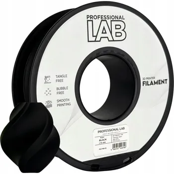 Filament Filament Professional Lab PLA+ černý 1 kg