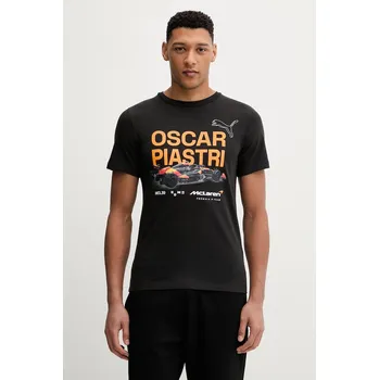 Pánské tričko Bavlněné tričko Puma McLaren 637452 černá 99X, vel. S