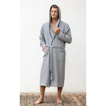 Pánský župan Pánský župan BOHO LIVING, 009 šedá, různé velikosti, Framsohn Velikost: L