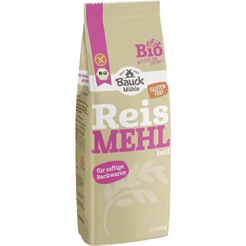 Přisada na vaření a pečení Bauckhof Světlá rýžová mouka 500 g bio