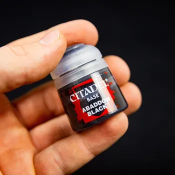 Citadel Base: Abaddon Black 12ml - barva na figurky miniatury