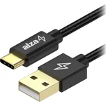 AlzaPower AluCore Charge USB-A to USB-C 2.0 2m černý