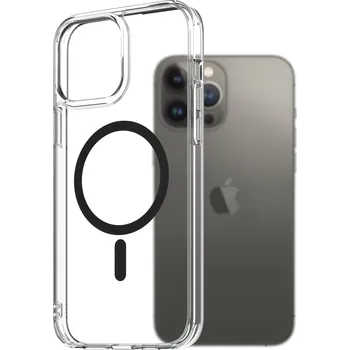 Pouzdro na mobilní telefon AlzaGuard Crystal Clear TPU Case Compatible with Magsafe pro iPhone 13 Pro Max - černý