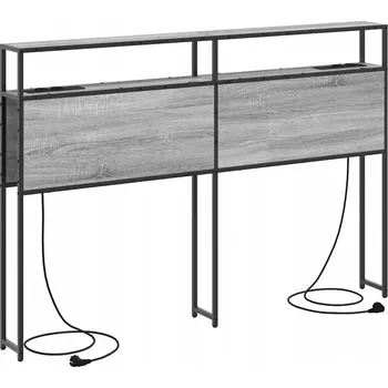 Ložnice Úložné čelo postele s čelo Šedá sonoma 150 cm Kompozitní dřevo