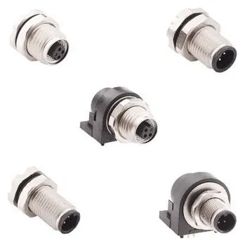 Elektrický konektor Konektor, řada: M, číslo řady: 852, orientace těla: Svislý, Montáž na panel Samec se závitem, formát pólů: 2P Zástrčka