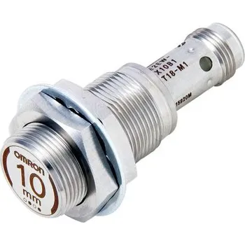 Omron Indukční, Snímač přiblížení Válec se závitem M18 10 mm 10 → 30 V DC