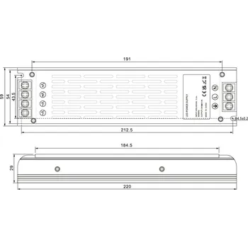 Napájecí zdroj pro osvětlení Napájecí zdroj pro LED 24V 350W IP20 - LED Solution - 191489 - 191489