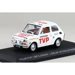 Polski Fiat 126P Rallye Monte Carlo S.Zasada L.Bielak 1975 1:43 - Hachette časopis s modelem Fiat 126P - kovový model